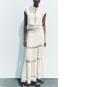 Zara CROCHET SKIRT ZW COLLECTION